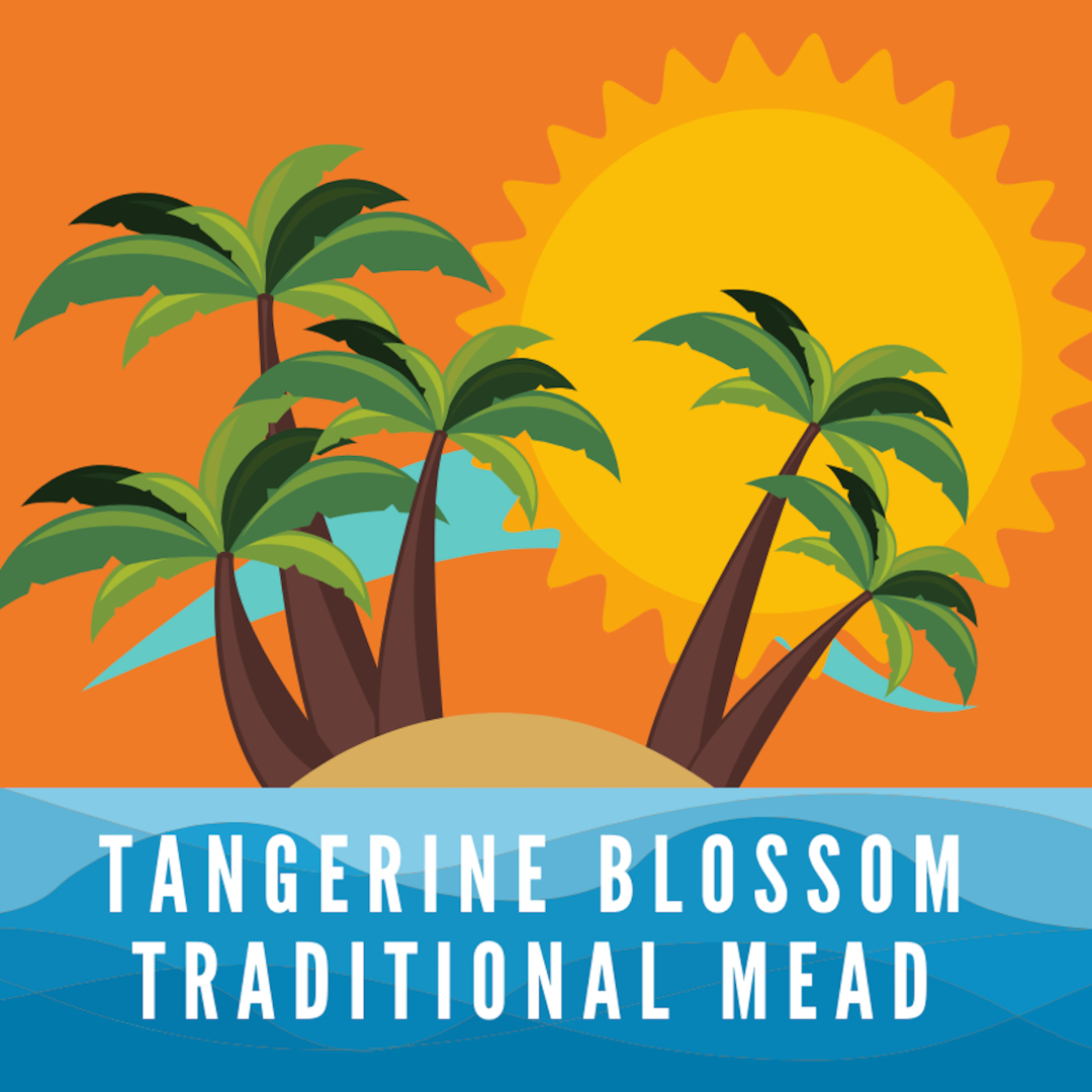 Unpossible Mead Bottle Label Tangerine Blossom